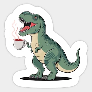 Tea Rex Sticker